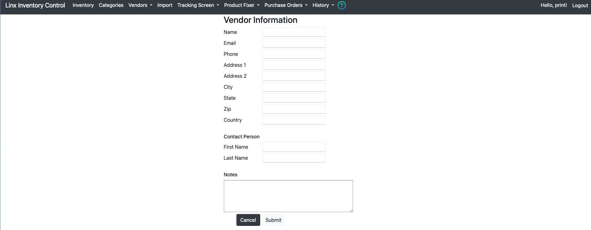 linx control suite vendors